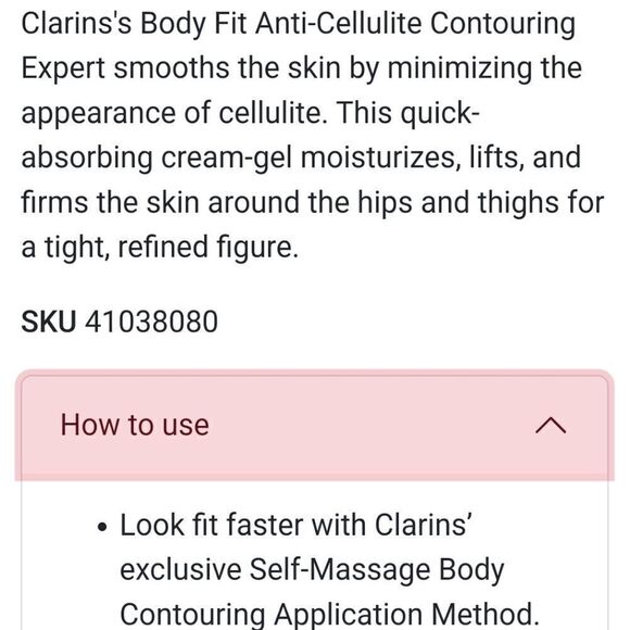 Clarins Body Fit Anti-Cellulite Contouring Expert NWT - Picture 3 of 4